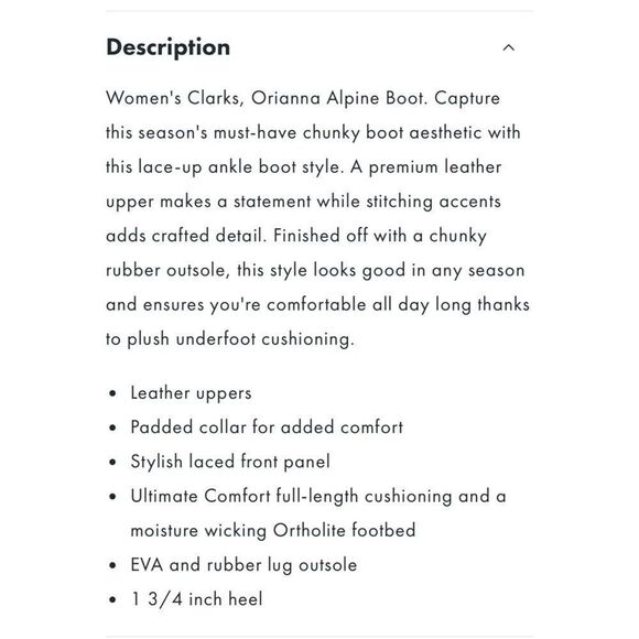 Clarks Orianna Alpine Boots - Picture 9 of 9